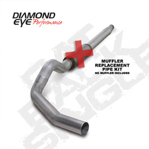 Diamond Eye Performance K5316A-RP Diamond Eye KIT 5in Catback MFLR RPLCMENT PIPE Single AL: 94-97 fits FORD 7.3L F250/F350 PWRSTROKE