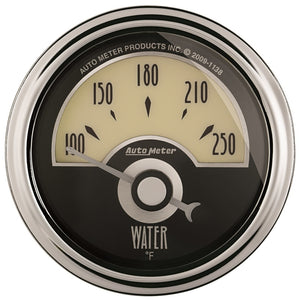 AutoMeter 1136 AutoMeter Gauge Water Temp 2-1/16in. 250 Deg. F Elec Cruiser Ad