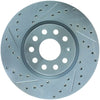 Stoptech 227.33098R Select Sport 06-17 Volkswagen Jetta Slotted & Drilled Front Right Rotor
