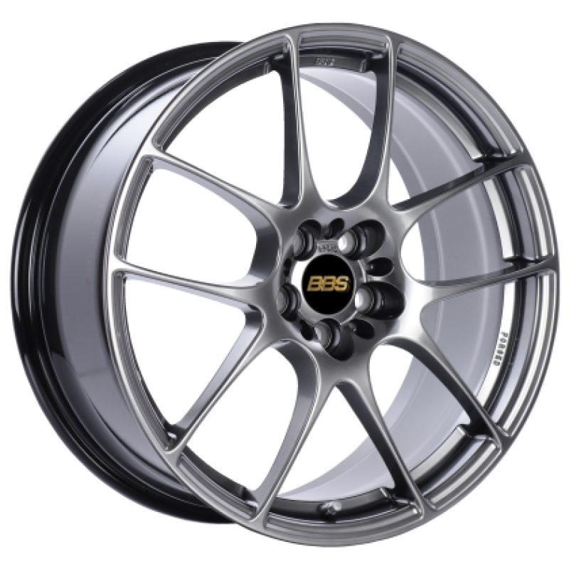 BBS RF505DBK RF 17x7.5 5x112 ET45 Diamond Black Wheel - 82mm PFS/Clip Required