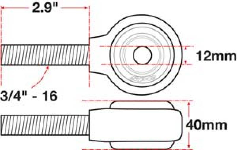 SPC Performance 15752 XAXIS Rod End Ball Joint