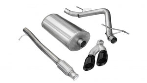 CORSA Performance 14925BLK Corsa 2010-2013 fits Chevrolet Silverado Crew Cab/Short Bed 1500 4.8L V8 Black Sport Cat-Back Exhaust