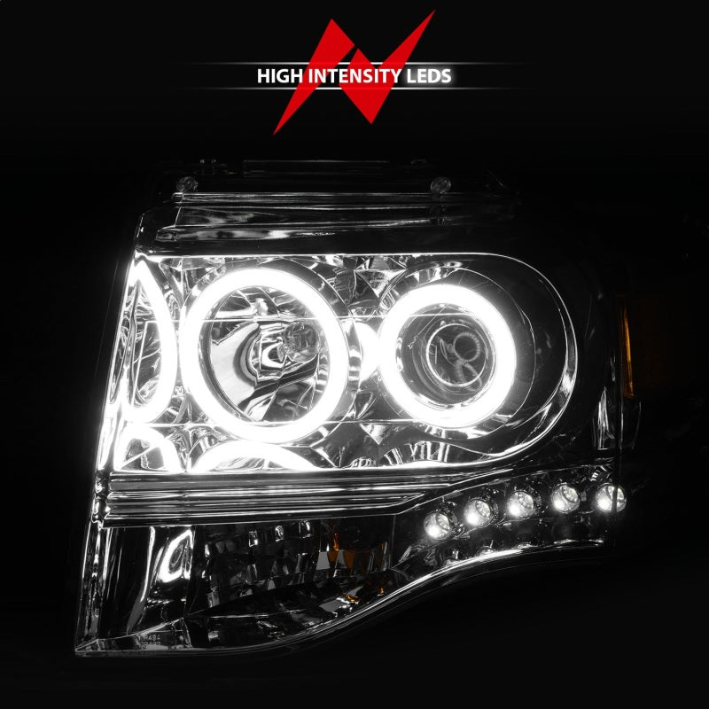 ANZO 111114 2014 fits Ford 07-20 Expedition Projector Headlights Chrome