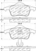 Stoptech 305.0795 Street Select Brake Pads w/ Hardware Rear - 01-09 Volvo S60