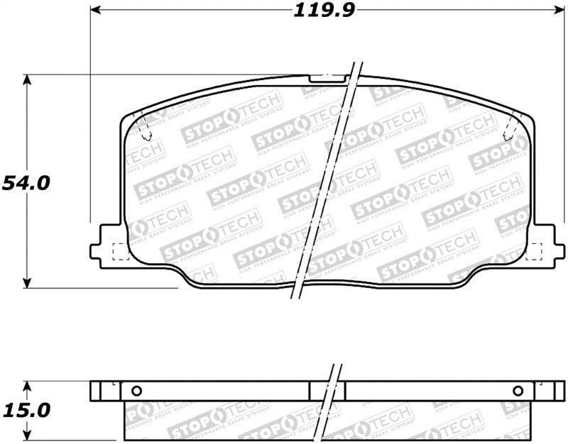 Stoptech 308.0356 Street Brake Pads