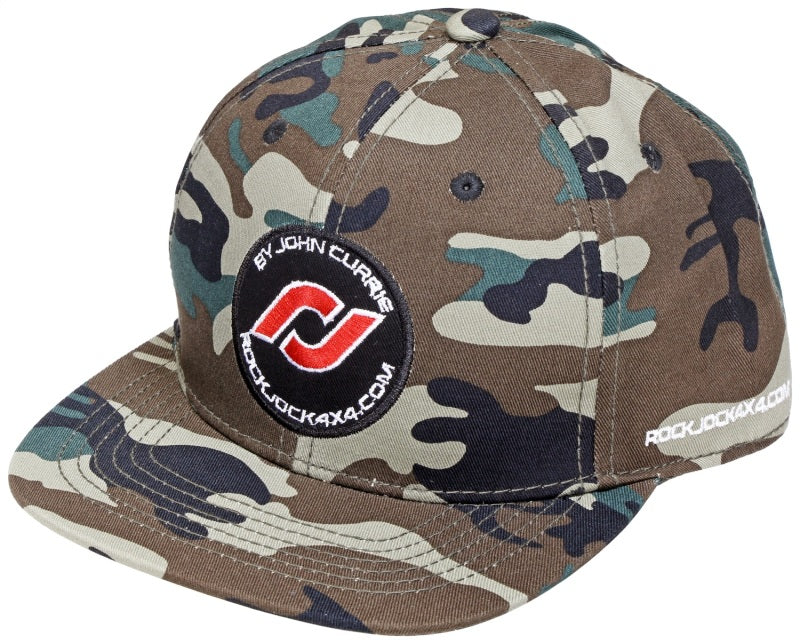 RockJock RJ-715002-1 Camo Hat w/ round RJ Patch Adjustable