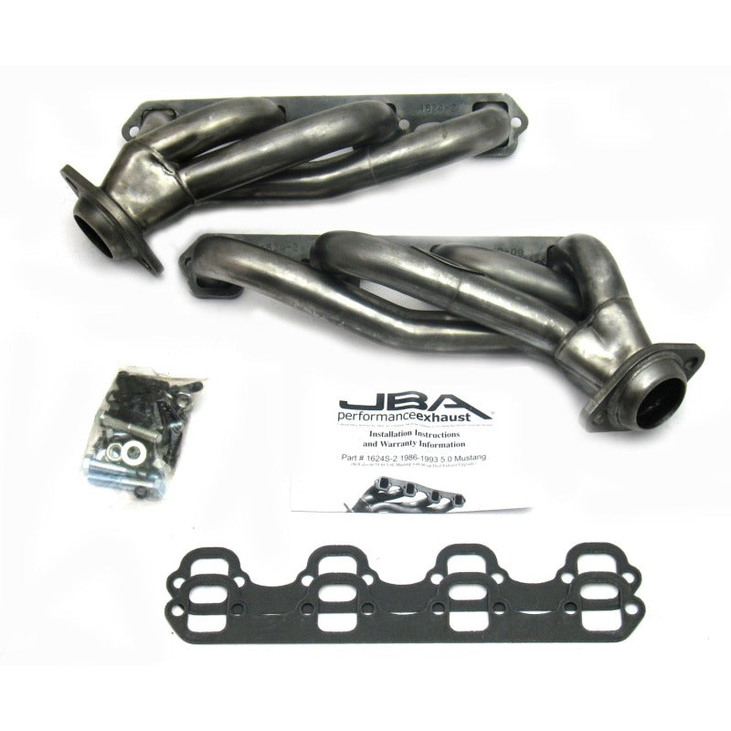 JBA 1624S-2 fits Ford 86-93 Mustang 5.0L SBF 1-5/8in Primary Raw 409SS Cat4Ward Header