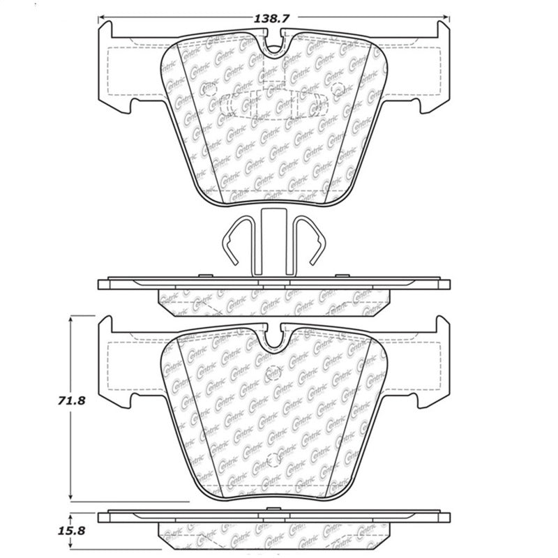 Stoptech 308.1289 Street Touring Brake Pads
