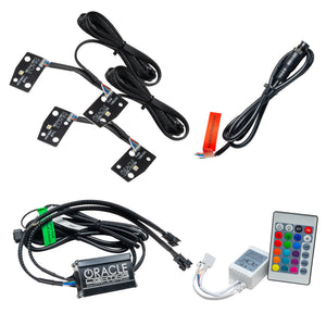 ORACLE Lighting 1468-504 Oracle 2021 fits Ford Bronco DRL Upgrade w/ Halo Kit - ColorSHIFT w/ Simple Controller