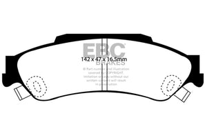 EBC UD729 98-05 fits Chevrolet Blazer 4.3 2WD Ultimax2 Rear Brake Pads