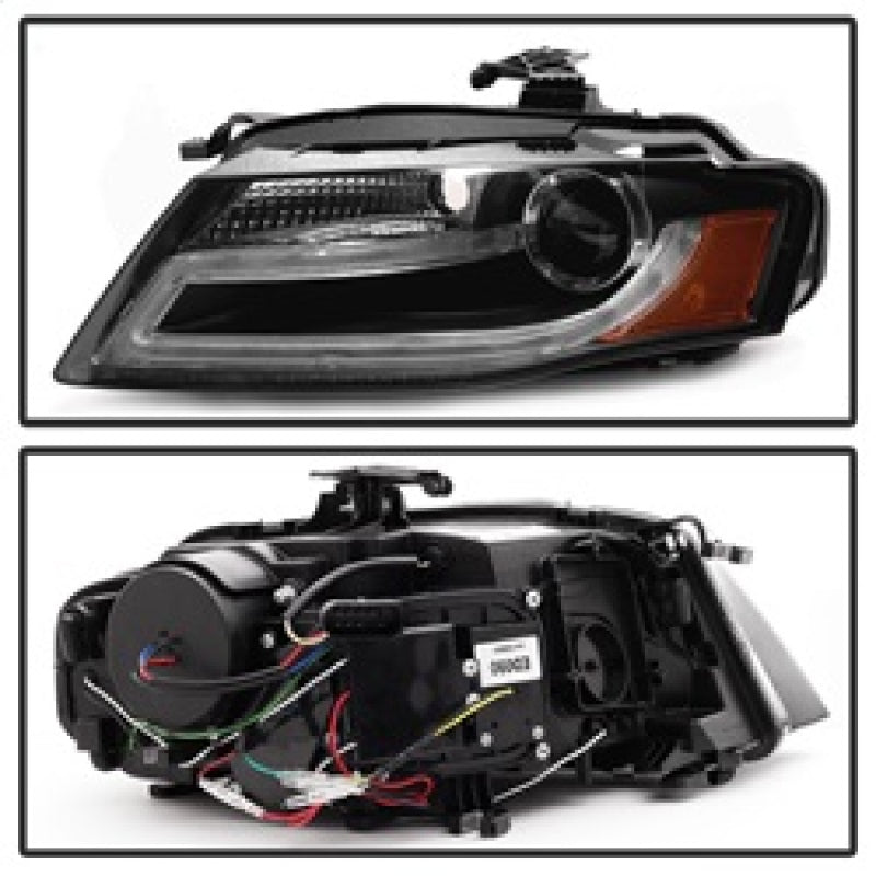 Spyder 5081544 fits Audi 09-12 A4 Projector Headlights Halogen Model Only - DRL