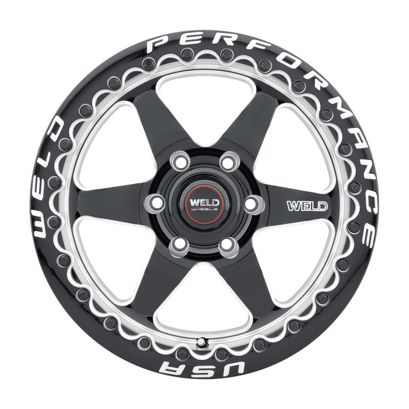 Weld  S904B2067P28 S904 15x12 Ventura Beadlock 5x114.3 ET28 BS7.6 Gloss BLK MIL