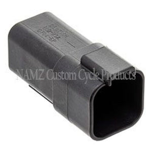 NAMZ DR-6B Deutsch DT Series 6-Wire Receptacle & Wedgelock - Black (Repl. HD 721