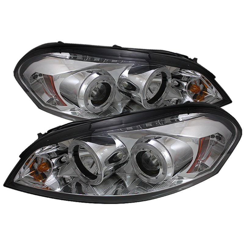 Spyder 5031709 fits Chevy 06-13 Impala Projector Headlights LED Halo LED Chrm P