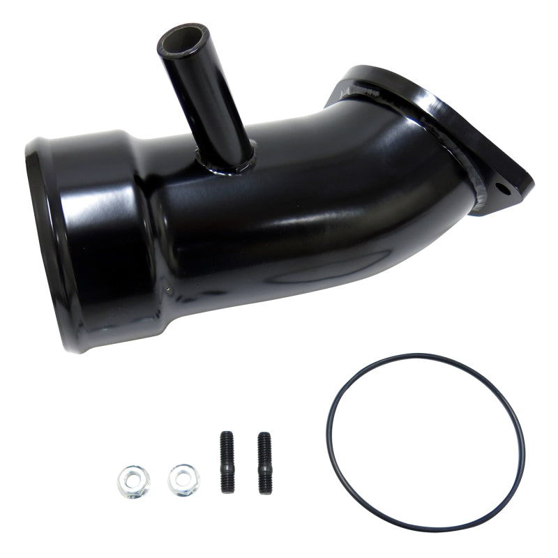 Wehrli WCF100721-GB fits Chevrolet 17-19 6.6L L5P Duramax 3.5in Intake Horn w/PCV Port - Gloss Black