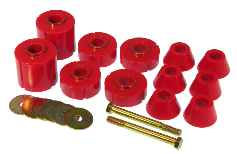 Prothane 7-104 fits GM Body Mount 12 Bushing Kit - Red
