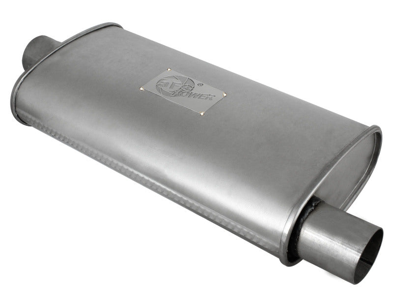 AFE 49M00002 on Replacement Alum Steel Muffler Double Layer 2-1/2in In/Out Cent