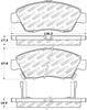 Stoptech 305.0621 Street Select Brake Pads - Rear