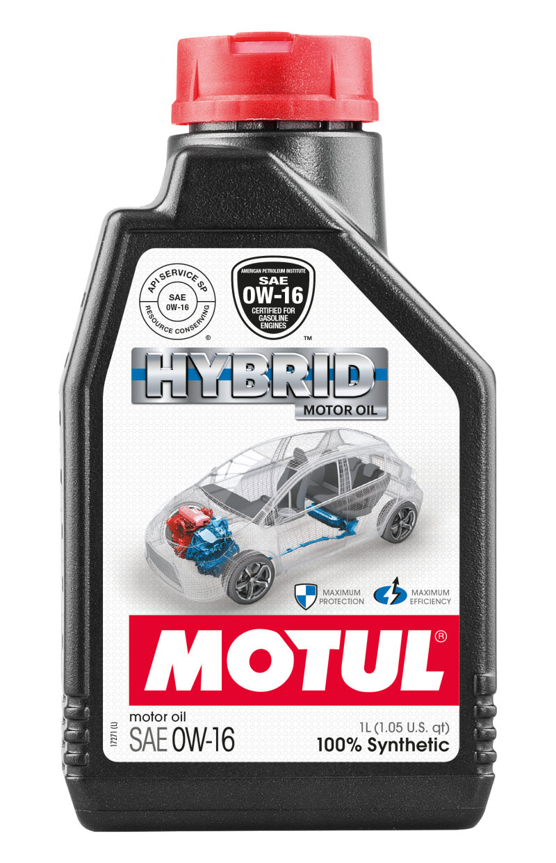 Motul 107153 1L OEM Synthetic Engine Oil Hybrid 0W16 API SN - 1 Liter