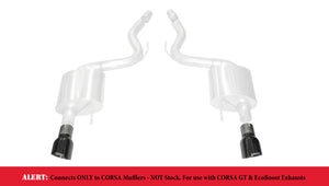 CORSA Performance 14346BLK Corsa 2015-2025 fits Ford Mustang GT 3.0in Inlet / 4.5in Outlet Black PVD Tip Kit (For Corsa ExhaustOnly)