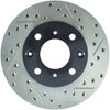 Stoptech 127.40023L 96-00 fits Honda Civic DX/HX Coupe/90-00 Civic DX/LX Sedan Slotted & Drilled Left Front Rotor