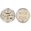 AutoMeter 1852 Autometer Antique Beige Quad & Tach/Speedo 5in. - 2 Pc.
