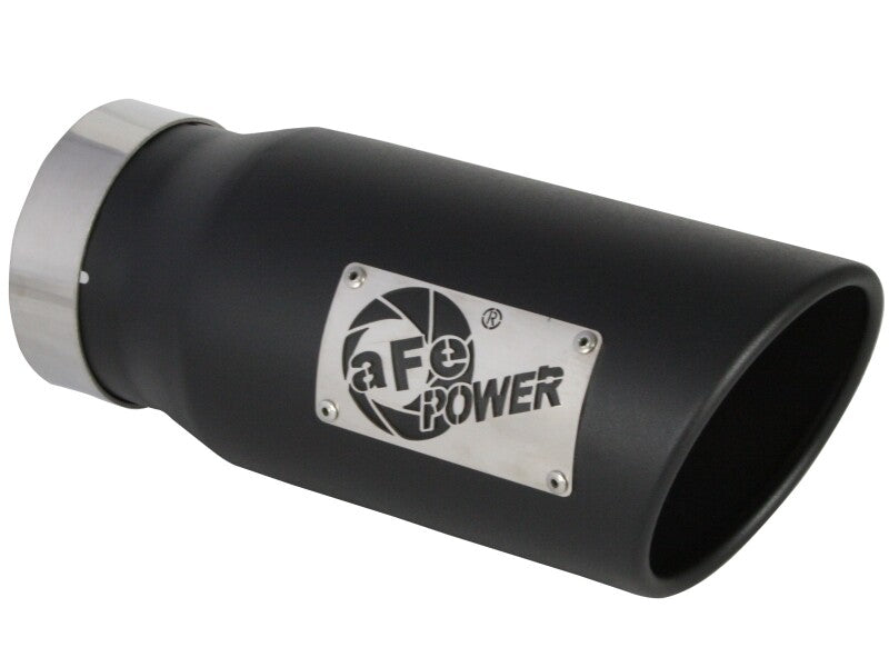 AFE 49-42080-B Bore-HD 3 IN 409 Stainless Steel DPF-Back Exhaust System w/Black