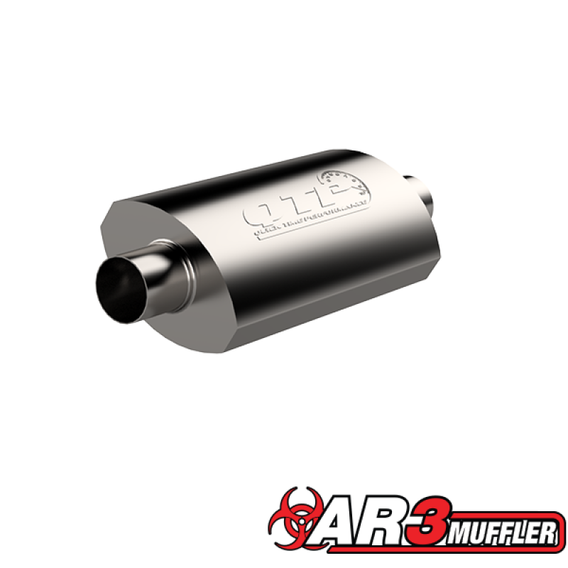 QTP 12250 2.5in Weld-On 304SS AR3 Muffler