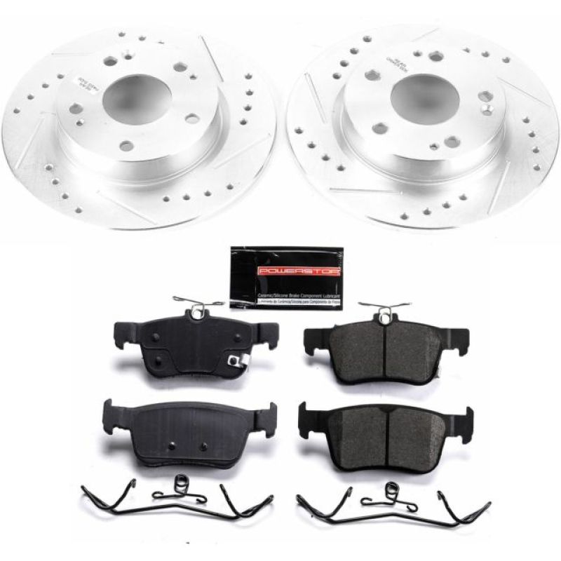PowerStop K7725 fits Honda 16-19 Civic Rear Z23 Evolution Sport Brake Kit