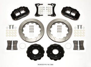 Wilwood 140-13880 fits Narrow Superlite 4R Front Hat Kit 12.88in 2007-Up fits J