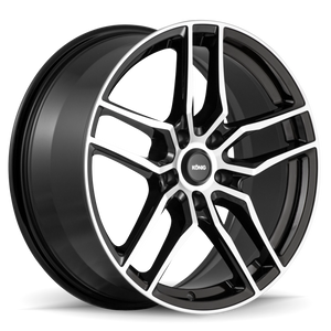 Konig IO87520355 Intention 17x8 5x120 ET35 Gloss Black / Machine Face