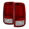 5081575 Xtune fits GMC 07-13 Sierra LED Tail Lights Red Clear ALT-ON-GS07-G2-L