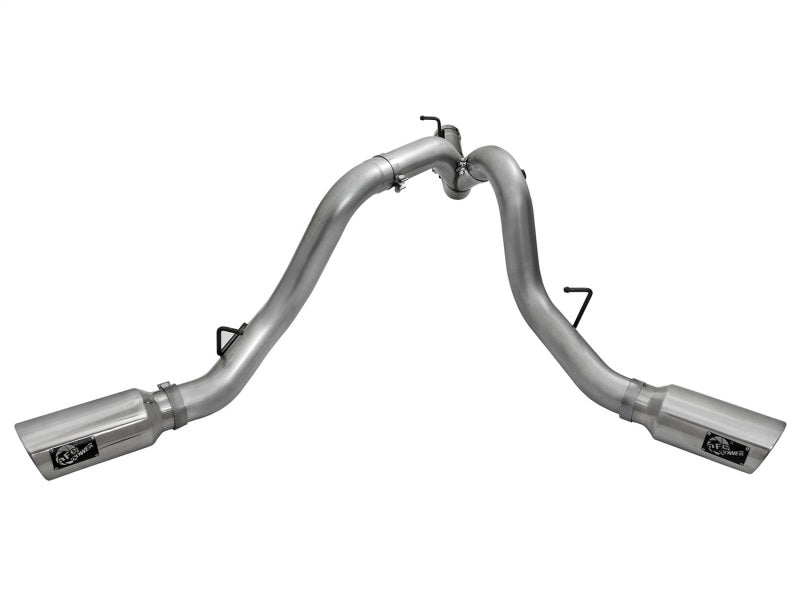 AFE 49-44080-P Bore HD 4in Dual DPF-Back SS Exhaust w/Polished Tip 16-17 fits G