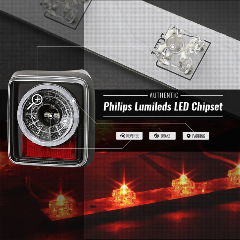 Spyder 5086174 fits Jeep 19-20 Wrangler - Full LED Tail Lights - Seq Turn Signa