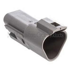 NAMZ DR-3G Deutsch DT Series 3-Wire Receptacle & Wedgelock - Gray (HD 72123-94GY