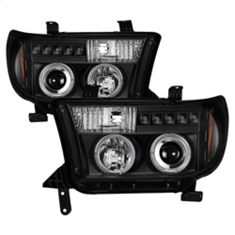 Spyder 5012029 fits Toyota 07-13 Tundra 3 Projector Headlights LED Halo LED Blk