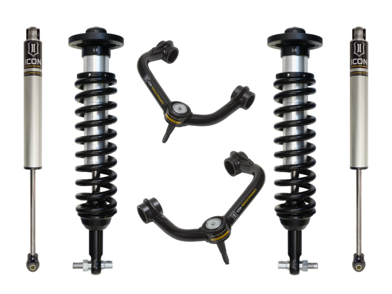 ICON K93072T 2014 fits Ford F-150 2WD 0-2.63in Stage 2 Suspension System w/Tubular Uca