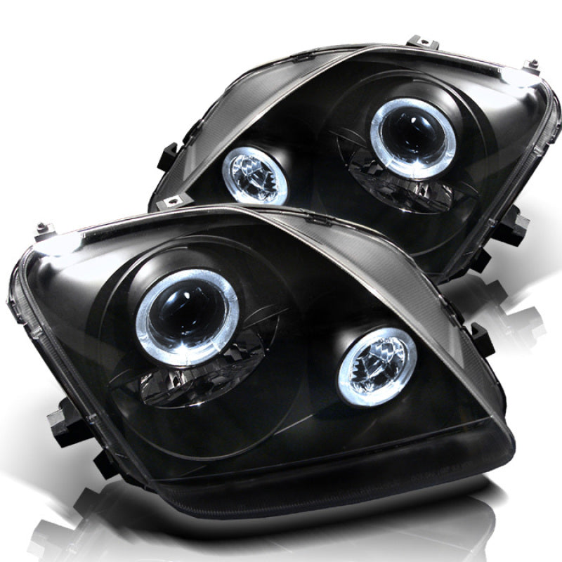 Spyder 5011039 fits Honda 97-01 Prelude Projector Headlights LED Halo Black Hig