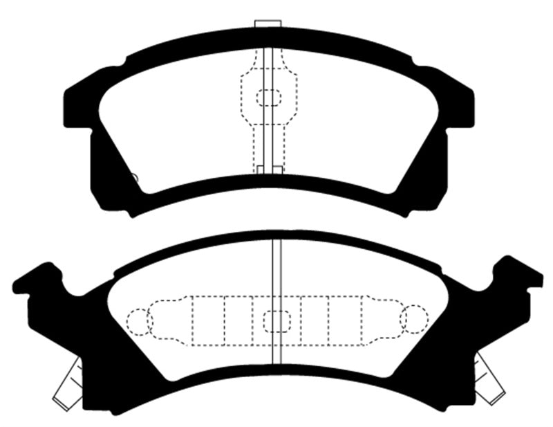 EBC DP21174 fits Buick 91-95 Skylark 2.3 Greenstuff Front Brake Pads