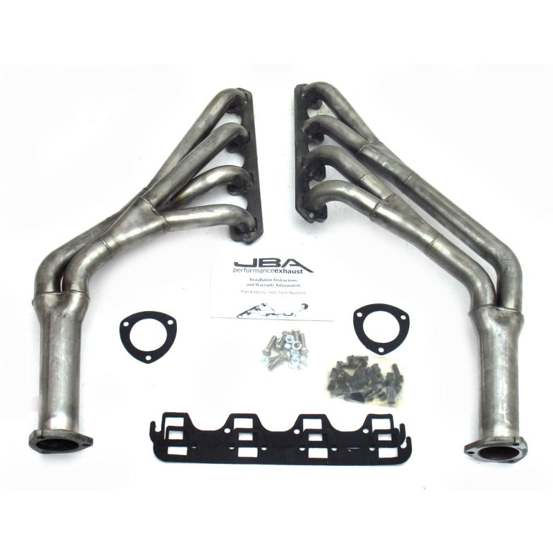 JBA 6651S fits Ford 65-70 Mustang 260-302 SBF 1-1/2in-1-3/4in Primary Raw 409 Tri Y Header