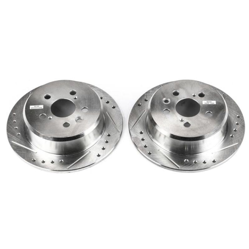 PowerStop fits Toyota 95-99 Celica Rear Evolution Drilled & Slotted Rotors -