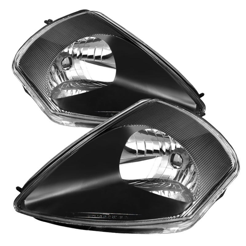 9023965 Xtune fits Mitsubishi 00-05 Eclipse Crystal Headlights Black HD-JH-ME0