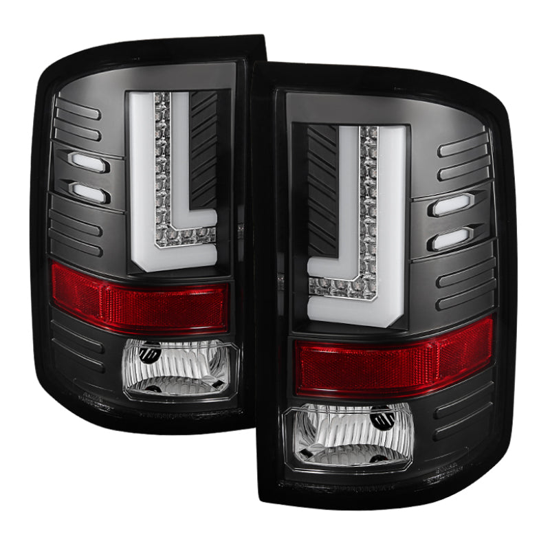 Spyder 5080660 fits GMC 14-16 Sierra LED Tail Lights Black ALT-YD-GS14-LBLED-BK