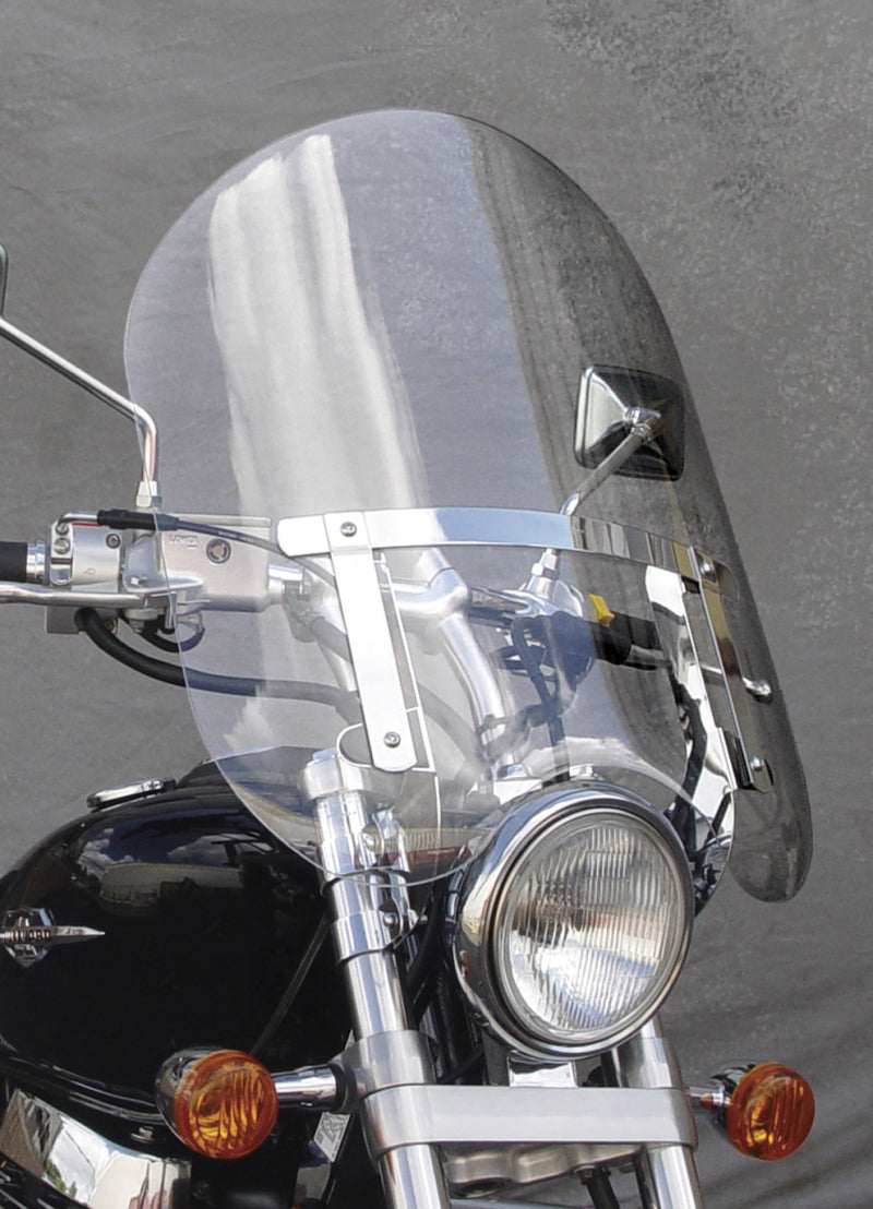 National Cycle NC125A Harley XL/FXR/D/17-25 Hon/07-24 Kaw Dakota 3 w/Low Turn Signals Windshield-Clr