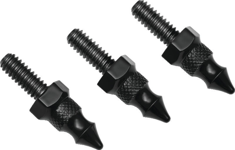 Kuryakyn 5712 Kuryakyn Windshield Mount Spikes 1/4-20X5/8in 96-13 FLH Touring Black