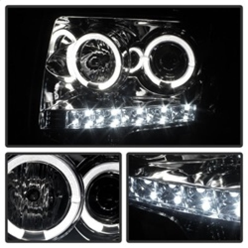 SPYDER 5010254 fits Ford F150 Projector Headlight Halogen Model LED Halo LED smk