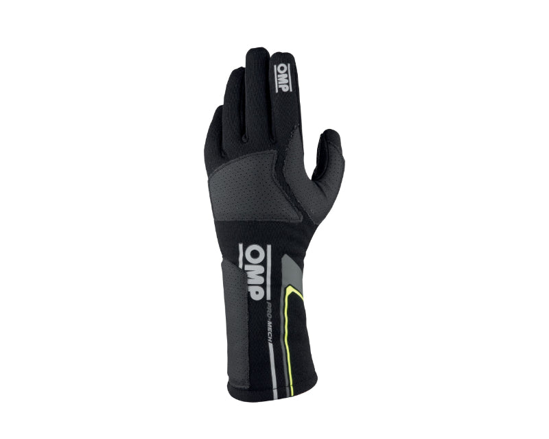 OMP IB0-0758-B01-071-L Pro Mech Evo Gloves Black - Size L (Fia 8856-2018)