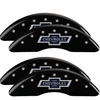 MGP 14173SBANBK 4 Caliper Covers Engraved F & R 100th Anniv Black Finish Silver