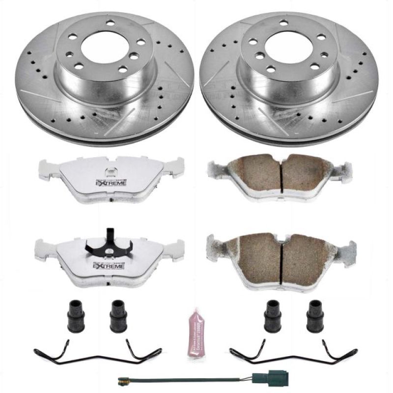 PowerStop K390-26 90-95 fits BMW 525i Front Z26 Street Warrior Brake Kit