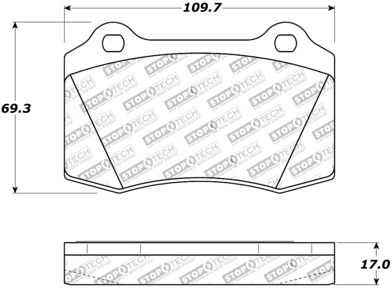 Stoptech 308.0592 Street Touring Brake Pads
